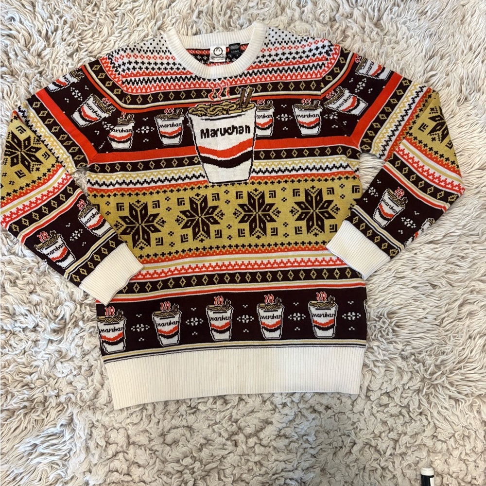Men's Maruchan Sweater - Festive Multicolor Design